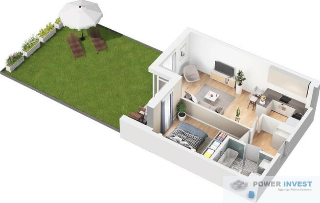 Będzin | 2 pokoje z ogrodem 51 m² | Bez PCC