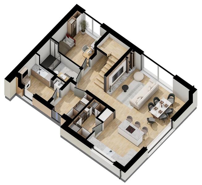 Energooszczędny dom 130 m2, 5 pokoi, rekuperacja