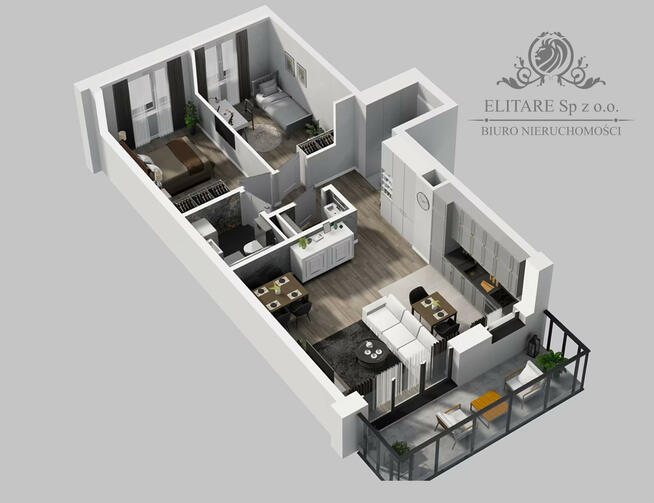Mieszkanie 64,65m2, 3 pokoje, balkon, ogrzewanie miejskie/ Reymonta