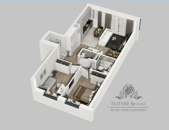 Mieszkanie 64,65m2, 3 pokoje, balkon, ogrzewanie miejskie/ Reymonta
