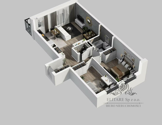 Mieszkanie 64,65m2, 3 pokoje, balkon, ogrzewanie miejskie/ Reymonta