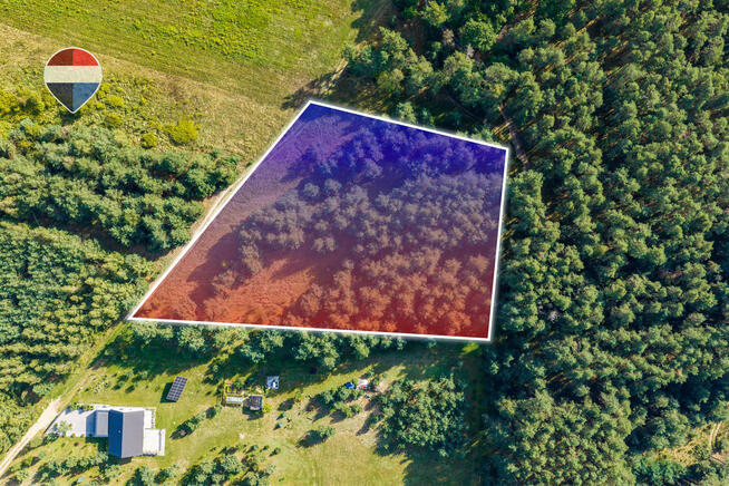 Działka leśna pow. 29.600 m², Bukowina Sycowska