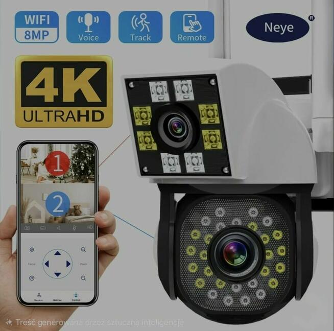 Kamera bezpieczeństwa Neye 4K 8MP WiFi