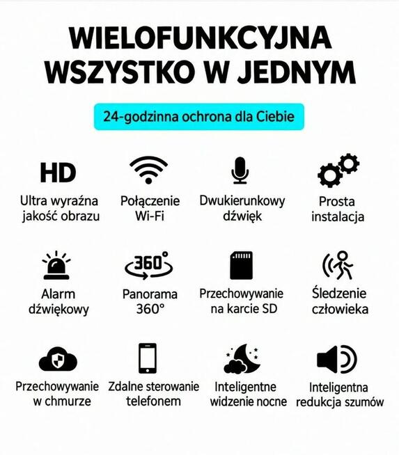 Kamera bezpieczeństwa Neye 4K 8MP WiFi