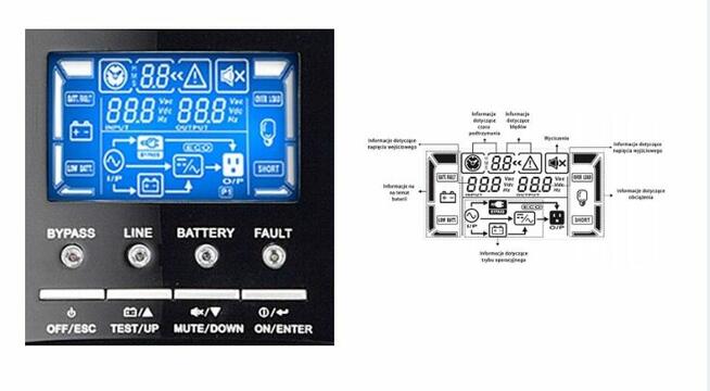 Używany Zasilacz UPS Powerwalker VFI 10000 C