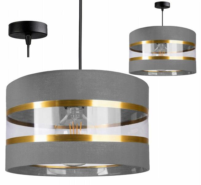 Lampa Wisząca Abażur Sufitowa Żyrandol Led Nowoczesna Loft E