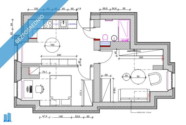 Widok na klasztor w Tyńcu i Tatry | 52 m² po generalnym remoncie