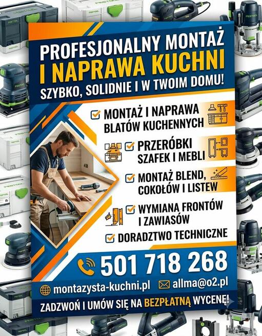 Blaty wymieniam na nowe kuchenne