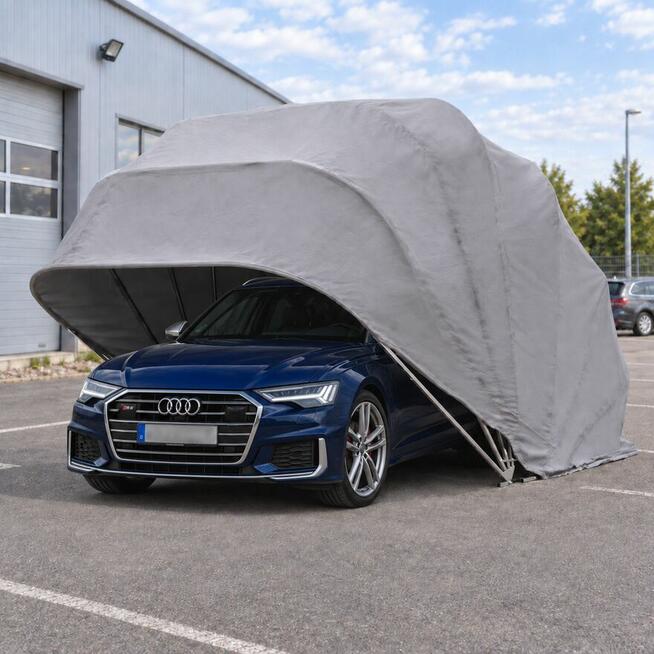 Garaż mobilny GARAŻBOX 5,5 × 2,5 m – całoroczny