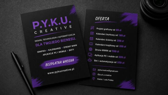 Strony internetowe i grafika – P.Y.K.U. Creative