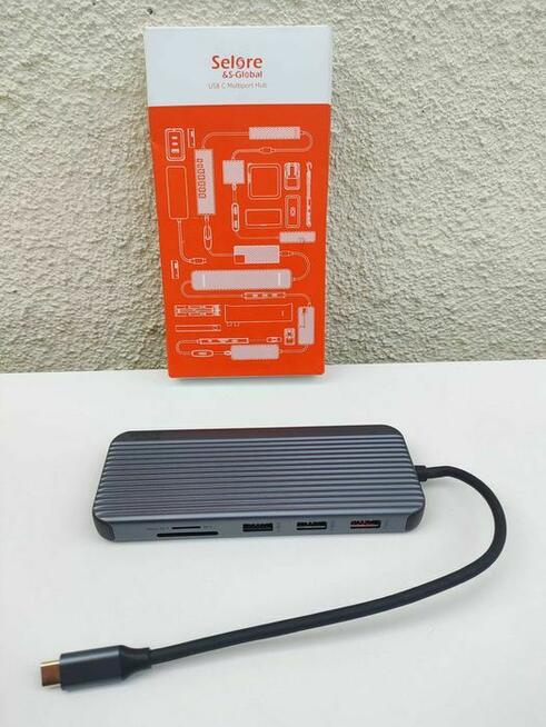 Stacja Dokująca USB-C HDMI DisplayPort DP RJ45 SD/TF Hub