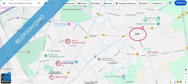 ZĄBKI, JPII – działka budowlana z KW, 320 m2