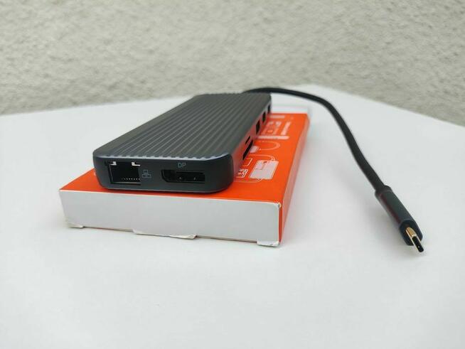 Stacja Dokująca USB-C HDMI DisplayPort DP RJ45 SD/TF Hub