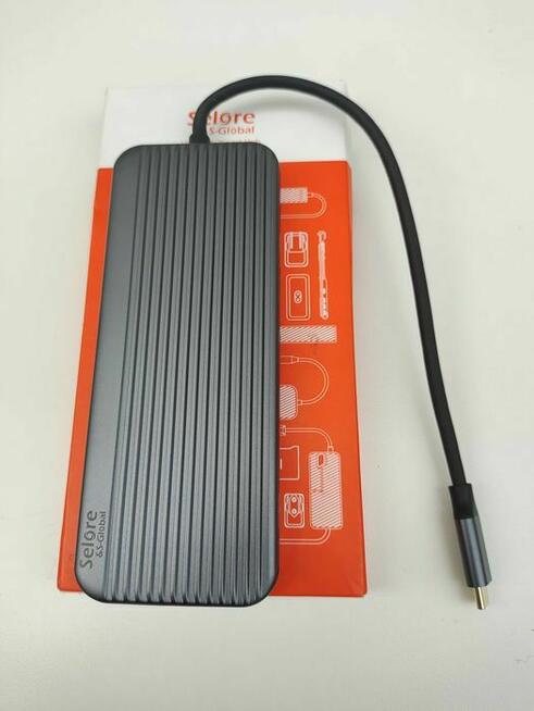 Stacja Dokująca USB-C HDMI DisplayPort DP RJ45 SD/TF Hub