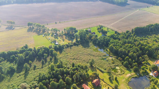 Działka 2 ha ze stawem i lasem nad rzeką | MPZP I Gołębiewo