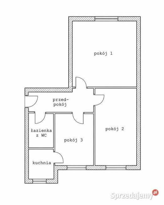 Mieszkanie 3-pokoje 46,2 m2 | Zabrze | CO miejskie| 2 piętro