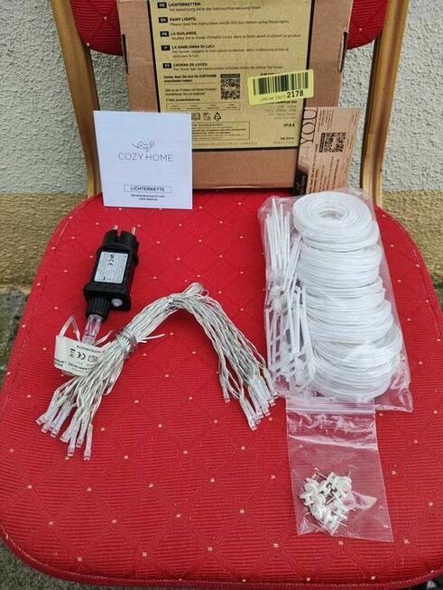 Łańcuch Świetlny LED Lampiony Lampki Girlandy ciepła biel