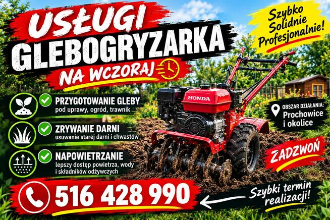 Usługi Glebogryzarka