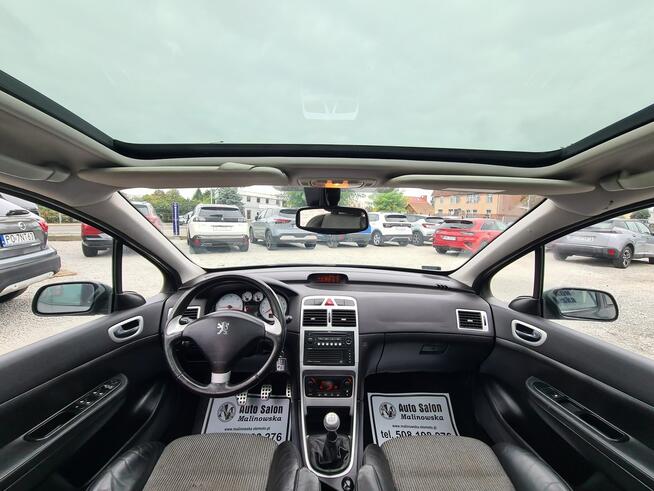 Peugeot 307 SW 7-Osbowy SzklanyDach Klimatronik Półskóry Sensory Tempomat Halogeny