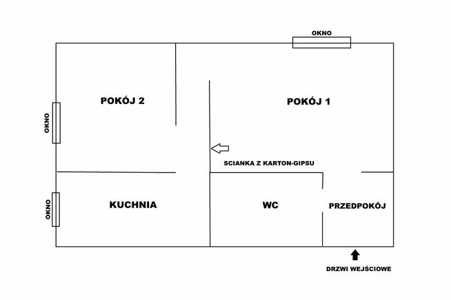 Mieszkanie M-3, 36,5m2, Centrum, ul. Skłodowskiej