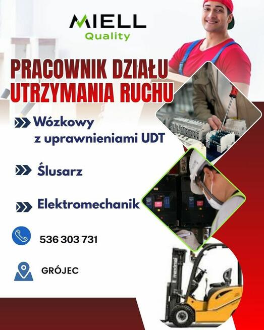 Praca w dzaile utrzymania ruchu