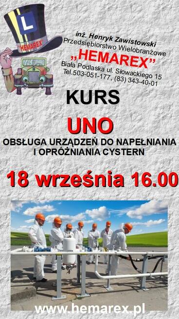 Kurs ADR, UNO - HEMAREX