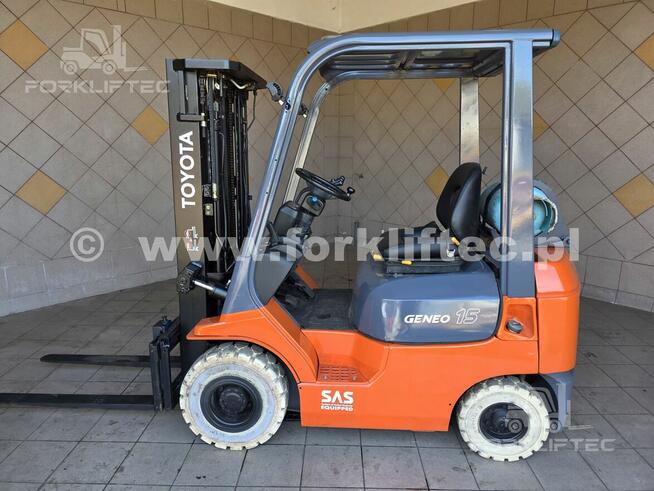 Wózek Widłowy TOYOTA 7FG15 , Triplex , TOYOTA 7FGF15 Linde