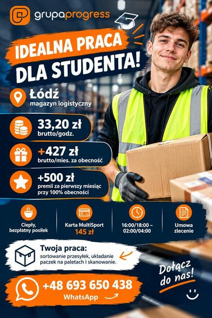 Wykładanie przesyłek na linię sortującą w Łódź