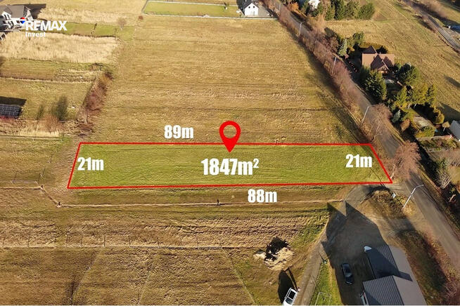 Działka budowlana 1 847 m² – Radziechowy