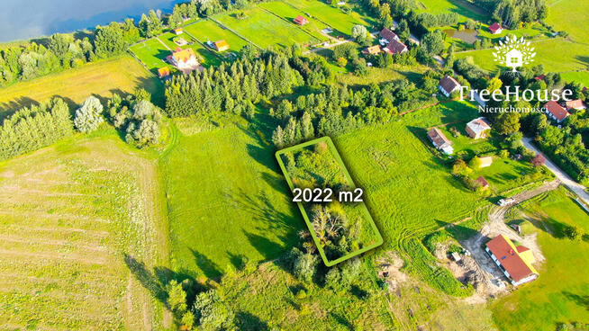 Działka 2022 m² na Mazurach z MPZP-Jezioro Silec