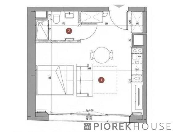 1-pokojowe mieszkanie na Pradze Północ