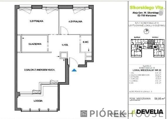 3-pokojowe mieszkanie na Mokotowie