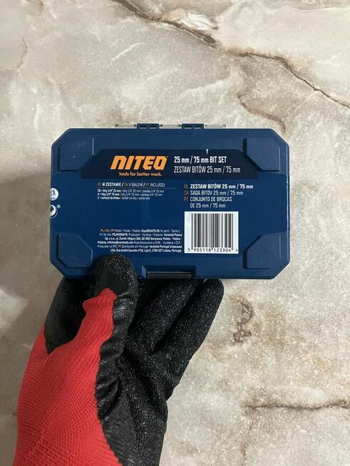 Niteo Bity 25 mm i 75 mm 41 elementów stal CR-V-do Wkrętarki