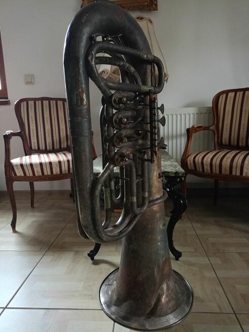 Zabytkowy Instrument TUBA Gebr Alexander Mainz