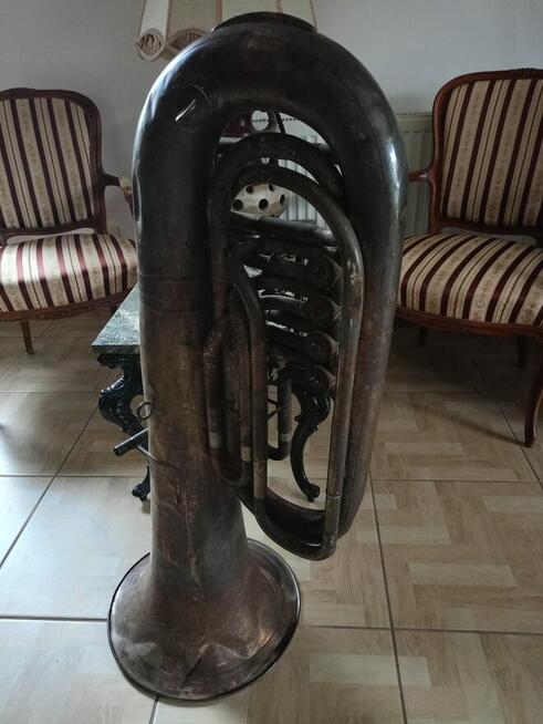 Zabytkowy Instrument TUBA Gebr Alexander Mainz
