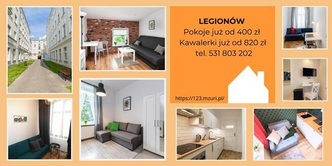 Legionów 40, Śródmieście, jednoosobowy pokój