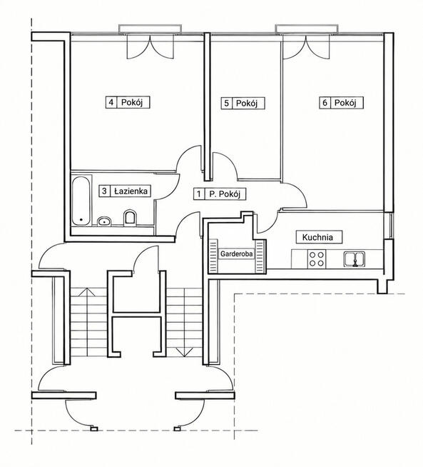 3 pokoje | 61 m² | Nowe Miasto | Potulicka