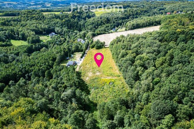 Działka 1,09 ha pod lasem | WZ w toku – Nawsie, cisza