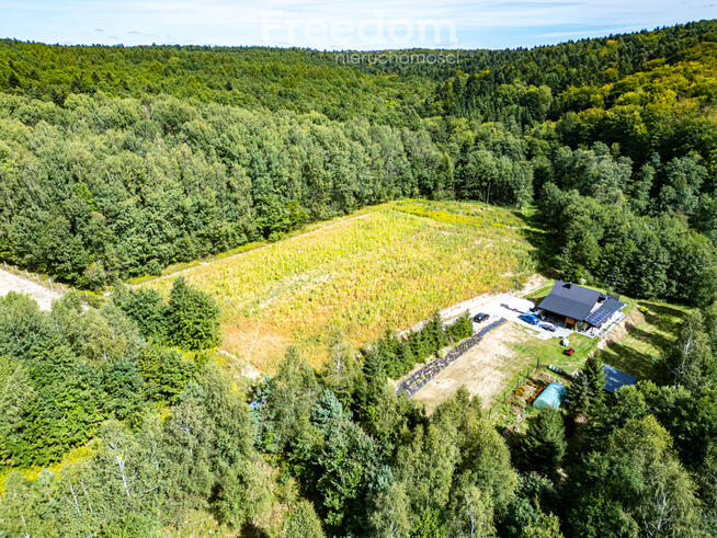 Działka 1,09 ha pod lasem | WZ w toku – Nawsie, cisza