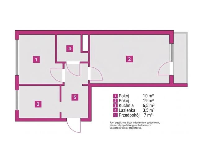 Słoneczne 2 pokoje 46 m² na Widzewie, 7 piętro