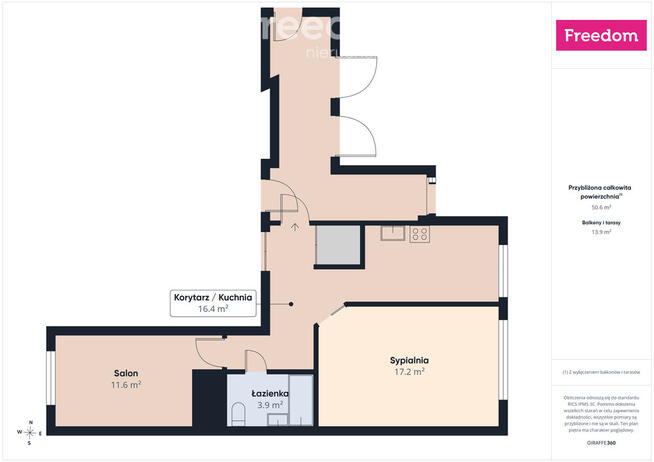 Wynajem | 2 pokoje 52 m² ul. Zana 13 | Blisko UMCS