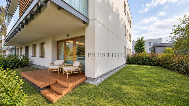 Elegancki apartament z ogrodem