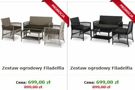 Wyprzedaż ogrodowa - Zestaw Filadelfia