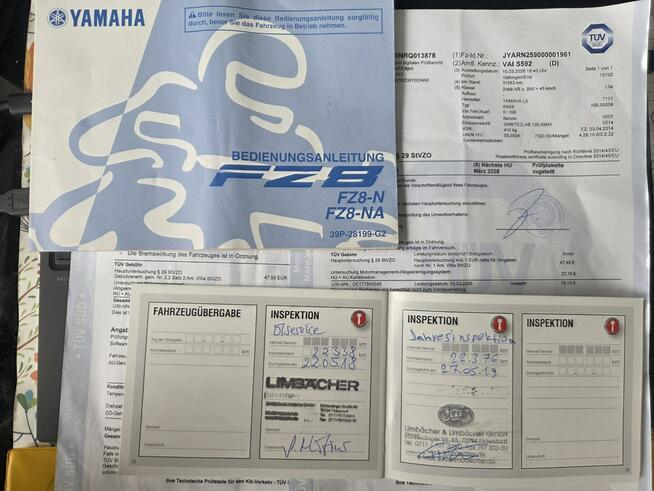 Yamaha FZ 8 N FAZER 2014 ABS Raty Transport Największy Wybór Moto w PL MEGA STAN