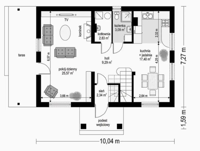Sprzedam gotowy biznes: 1,5ha+ dom 120m2+ 2x domki