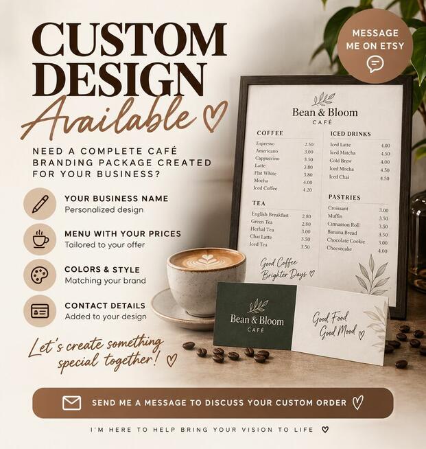 Projektowanie graficzne dla firm | Branding, menu, wizytówki