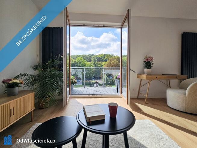 Dwupoziomowy apartament 66 m²| 2 tarasy| Wrzeszcz Górny | widok na las
