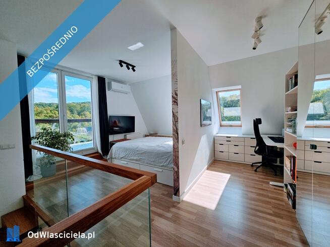 Dwupoziomowy apartament 66 m²| 2 tarasy| Wrzeszcz Górny | widok na las