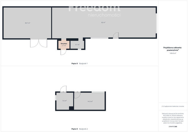 174 m² zabudowy - dwa budynki i ogród - Centrum