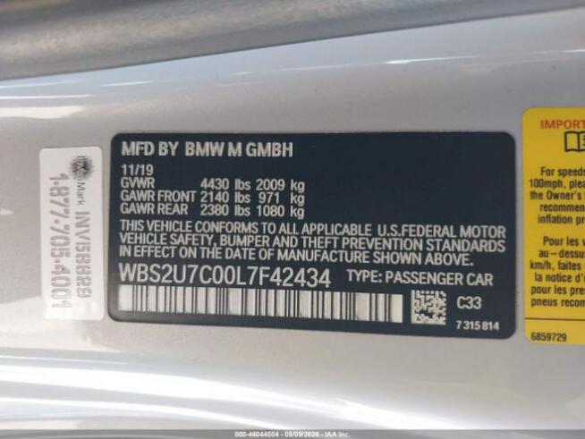 2020 BMW M2 COMPETITION